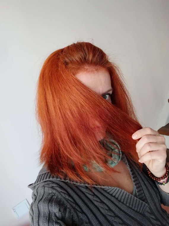 Rezultat real cu vopsea de par naturala Biorita