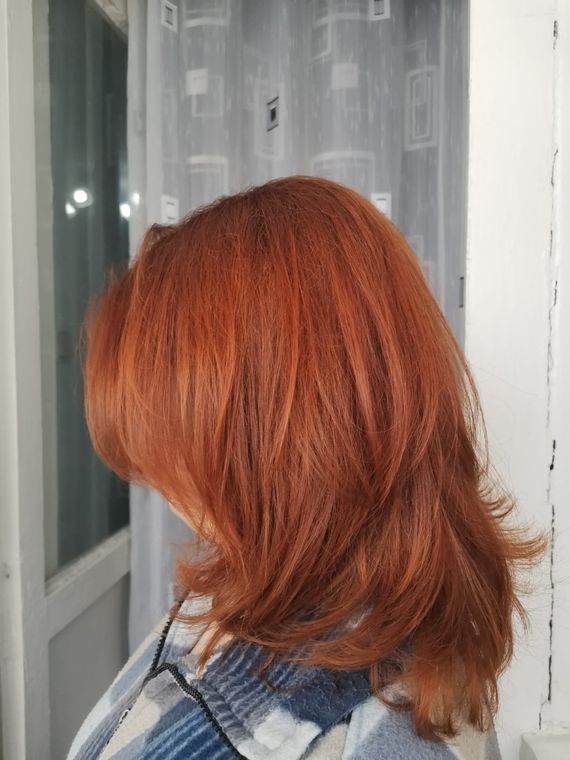 Rezultat real cu vopsea de par naturala Biorita